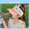 Kids Cartoon Bunny Summer Sun Hat With Breathable Polyester For Outdoor Play
