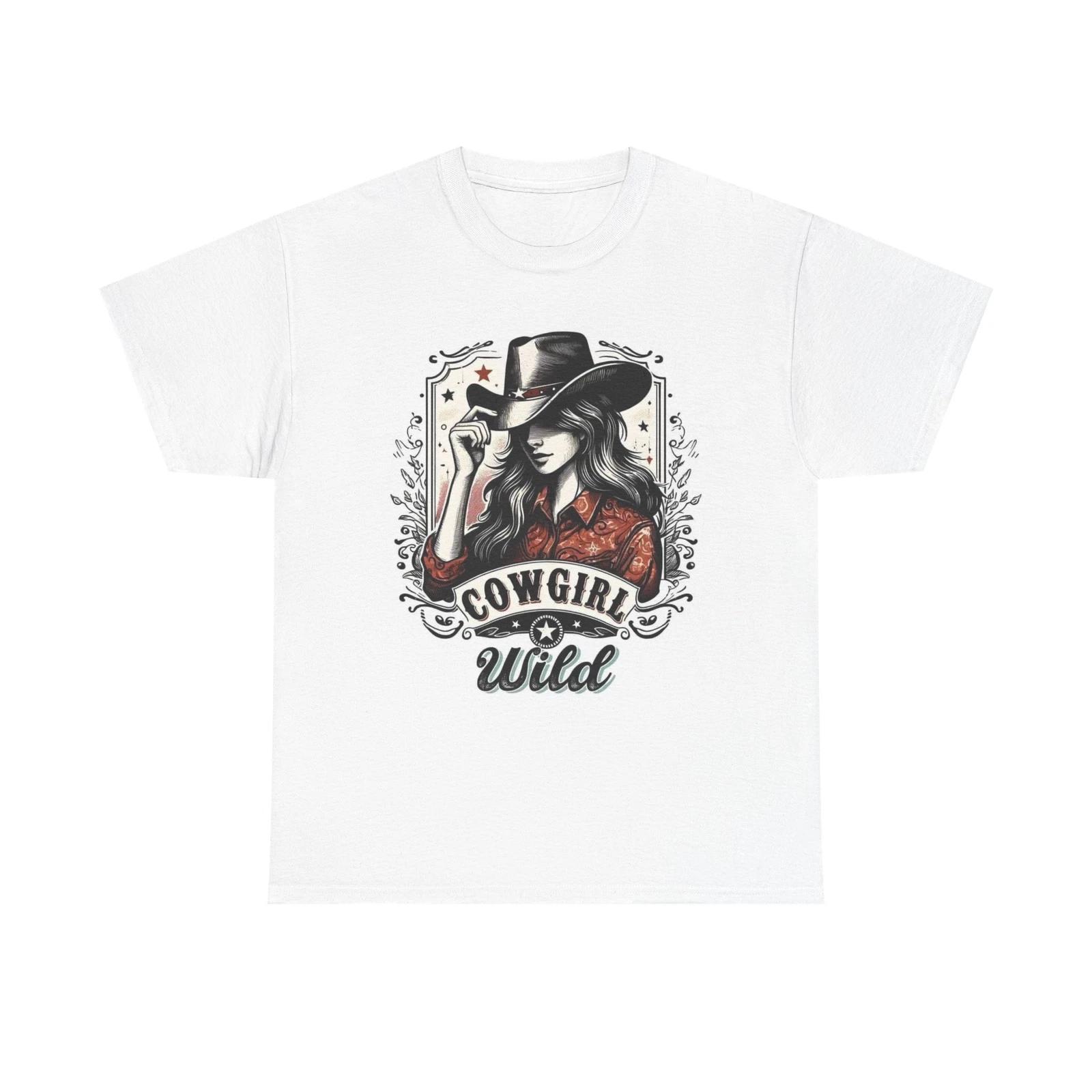 Men s and Women s T-shirts Wild Cowgirl Graphic L