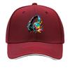 Abstract Neon Headphones Splash Artw Sandwich Baseball Cap Sun Cap Outdoor Workouts Hat