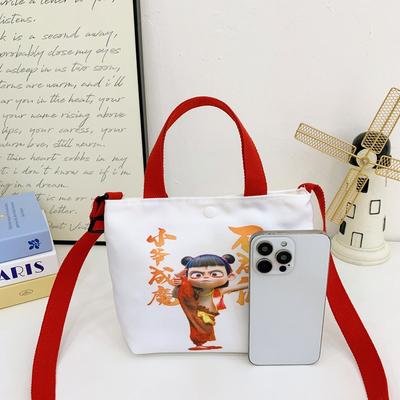 Children's Bags Boys and Girls Fashion Tote Bags Versatile Cartoon Canvas Bags Travel Cute Casual Handbags