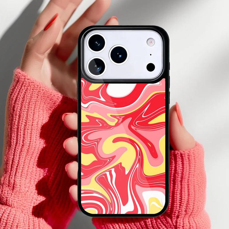 Rainbow 70s Groovy landscape Phone Case for iPhone 17 Air 16e 15 14 13 Pro Max Back Cover for 12 11 Pro Coque