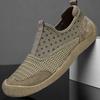 Popular large size 2025 spring new leather men's shoes breathable and versatile trend sports and leisure driving shoes