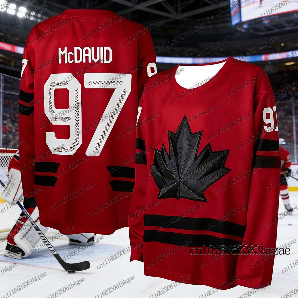Autumn Winter Hockey Jerseys For Adult/Kids Canada Hockey Jerseys Casual Sports Hockey Jersey Parent Child Hockey Jerseys