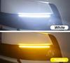 Car DRL LED Daylight, Yellow Cycle, White Turn Signal, Waterproof Headlight Lane, Serial Lamp, Universal, 2pcs.