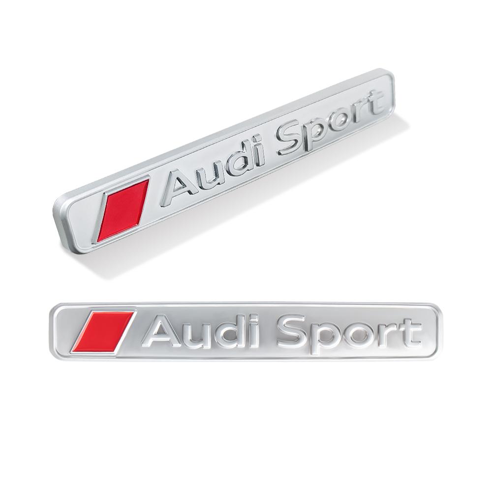 3D ABS Car Rear Trunk Side Body Fender Emblem Sticker Decoration Decal For Audi Sport Badge Logo Auto Modification Accessories