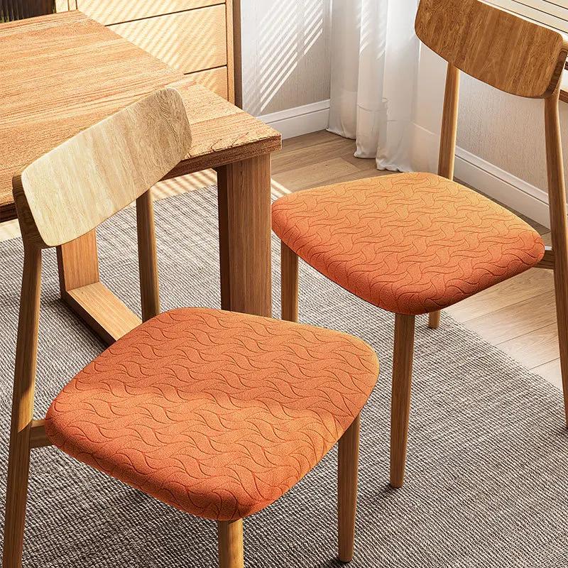 1PC Spandex Jacquard Chair Cushion Cover Dust-proof Dining Room Upholstered Cushion Cover Seat  Protector Kitchens Home Decor