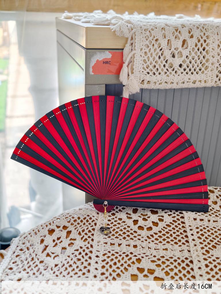 Fan Full Bamboo Folding Fan Carved Foldable Mini Fan Small Size Portable Chinese Style Chinese Ancient Style Dance Fan Green for Women