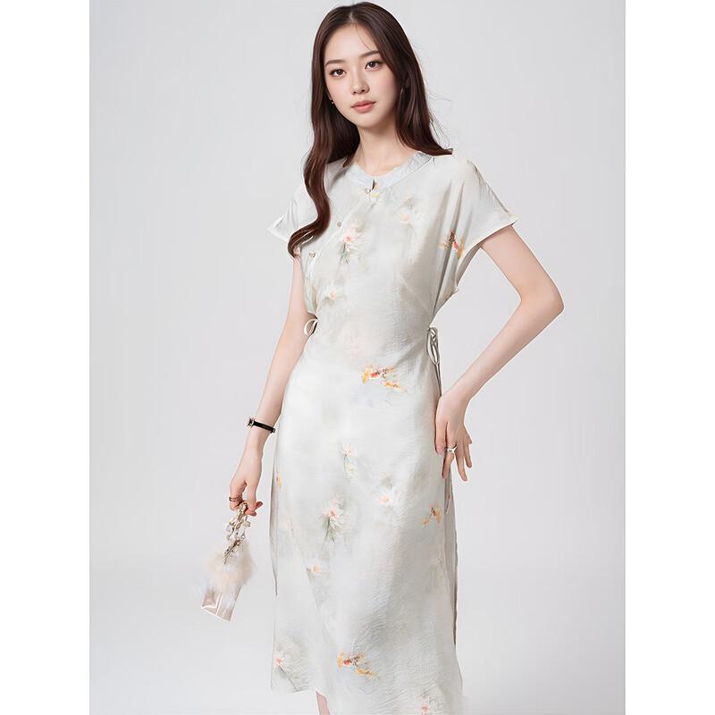 Aiyilian Women's Summer New Chinese Style Qipao Dress