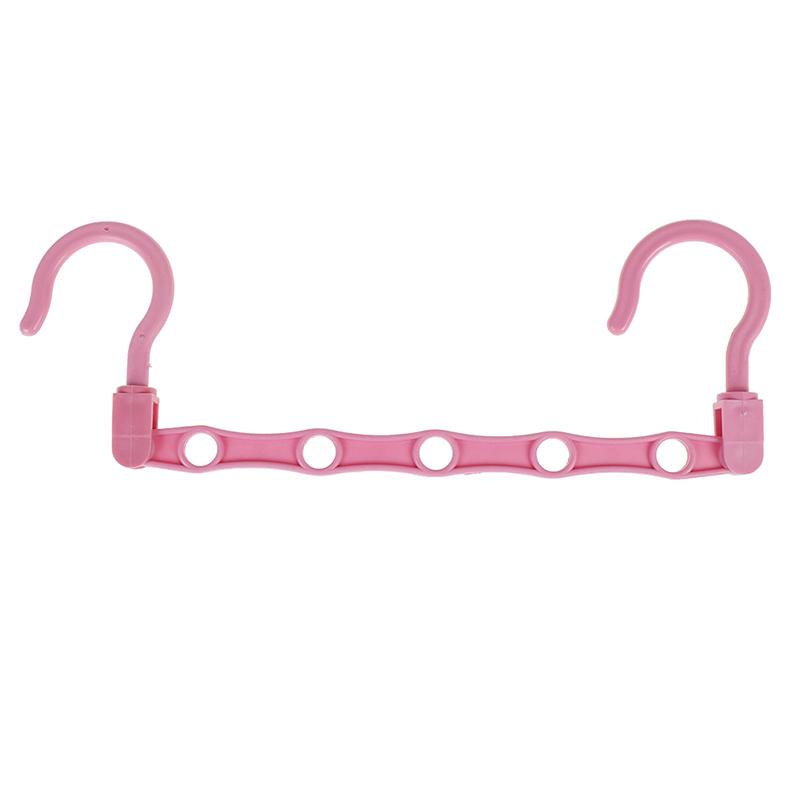 1 PC 5 Holes Wardrobe Hanger Storage Plastic Clothes Hanging Hook