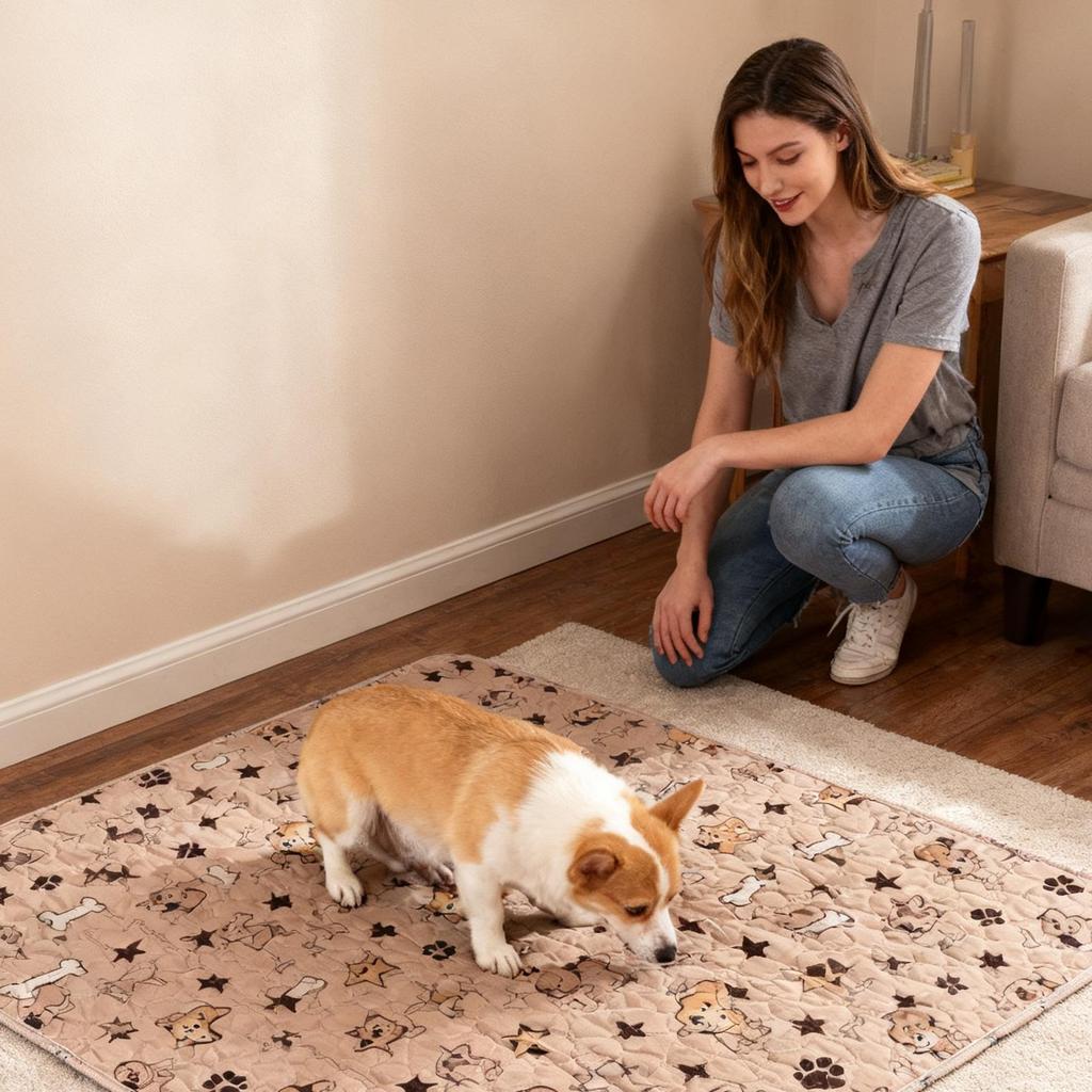 Hundetrainingsunterlagen Rutschfest Waschbar Wiederverwendbar Welpen Haustier Trainingsunterlagen Für Pflege Tägliches Reisen Innenhygiene Zuhause Betten Toilettengang