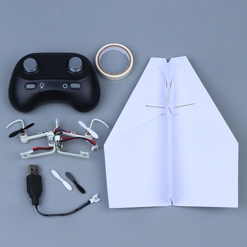 Electric Diy Paper Airplane Kit With Powerful Motors And Long Flight Time Perfect For Kids Stem Learning Outdoor Play Activities