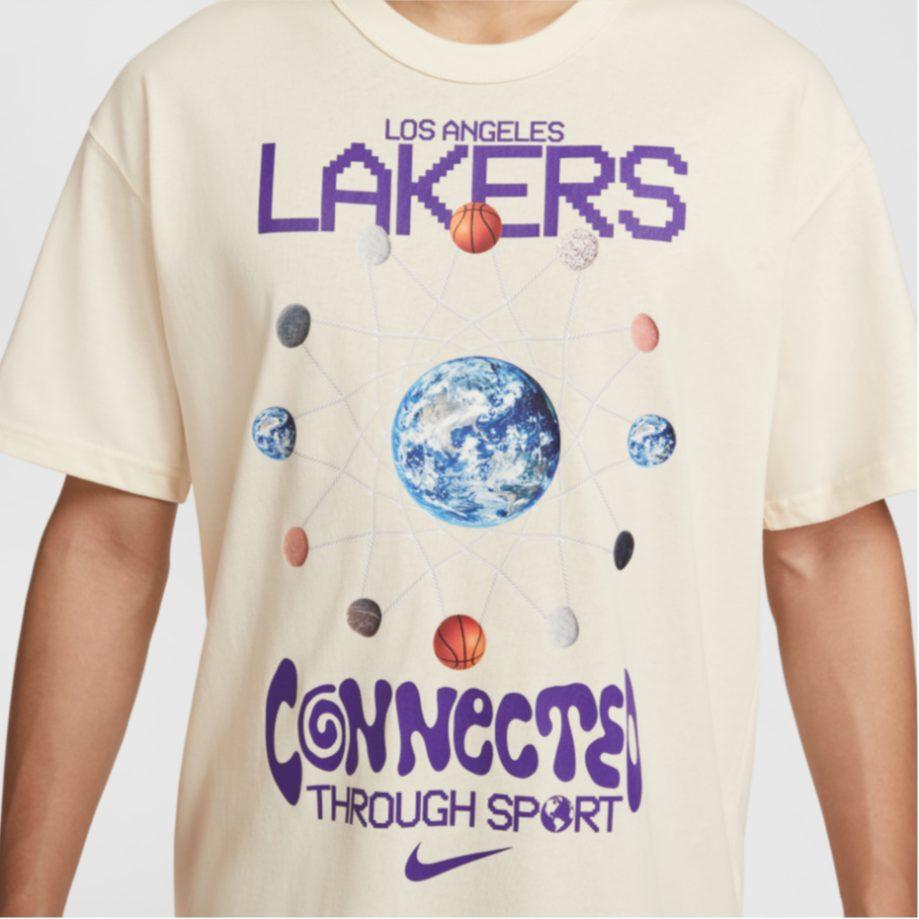 Nike x NBA Los Angeles Lakers Courtside SS25 T Shirt Men's Solid Color HQ1311-901