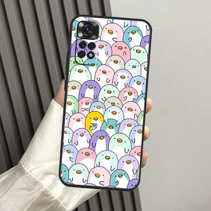 Cute Cartoon Penguin Case For Xiaomi Redmi Note 14 Pro 13 12 11 10 15 Pro Plus Redmi 14C 13C 15C 10C 12C 15 Funda