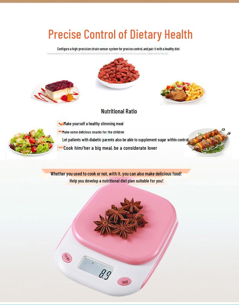 Precision Electronic Kitchen Baking Scale - 0.1g Accuracy