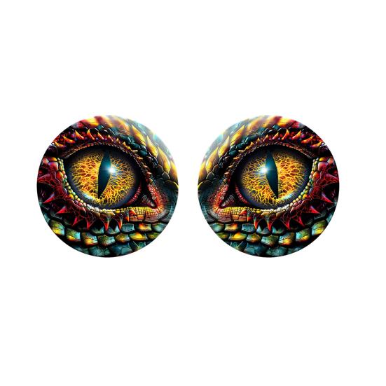 1 Pair Beast Eyes Car Headlight Decals Realistic Reptile Eye Stickers Waterproof PVC Easy Install Unique Car Accessories for Trucks &