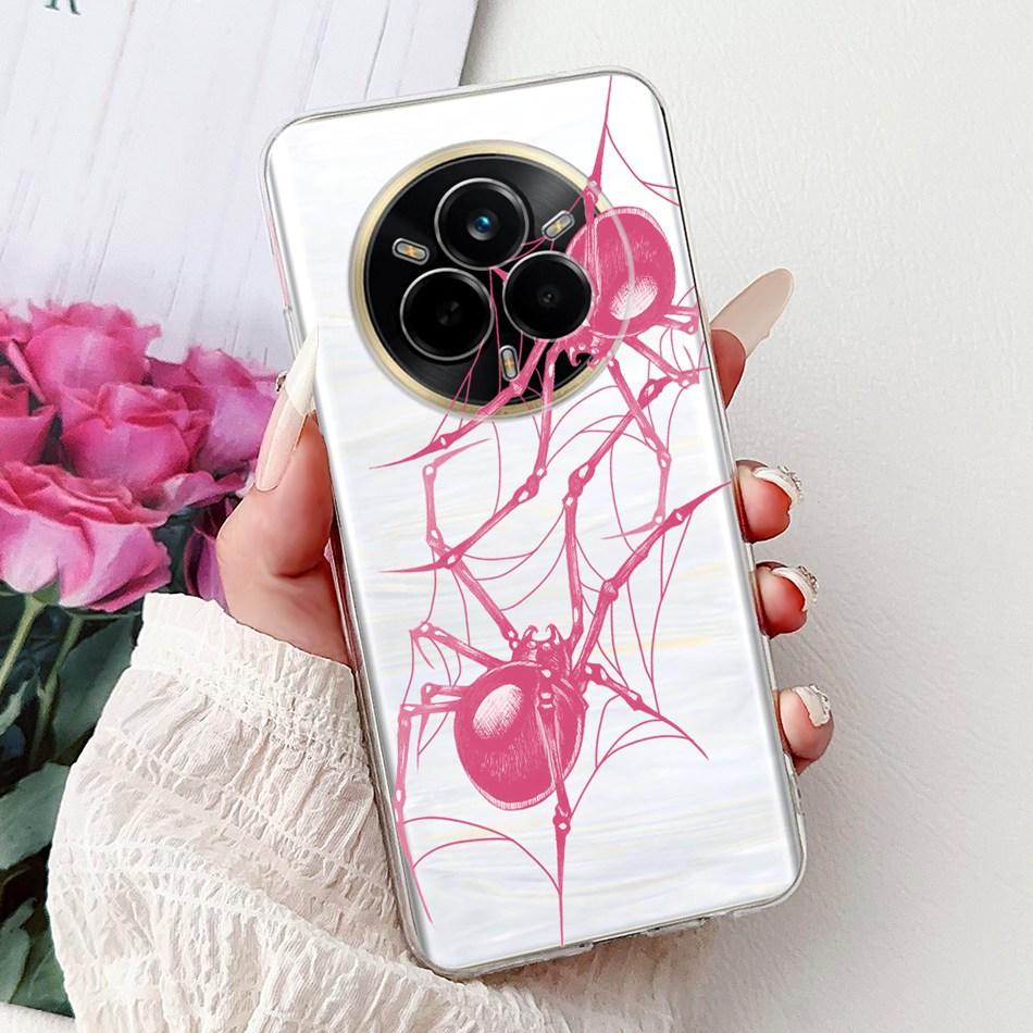 For Realme 14 Pro 14Pro+ Elegant Floral Cat Printed Phone Case For Realme 14 Pro Plus 14Pro 5G Soft Silicone TPU Cases
