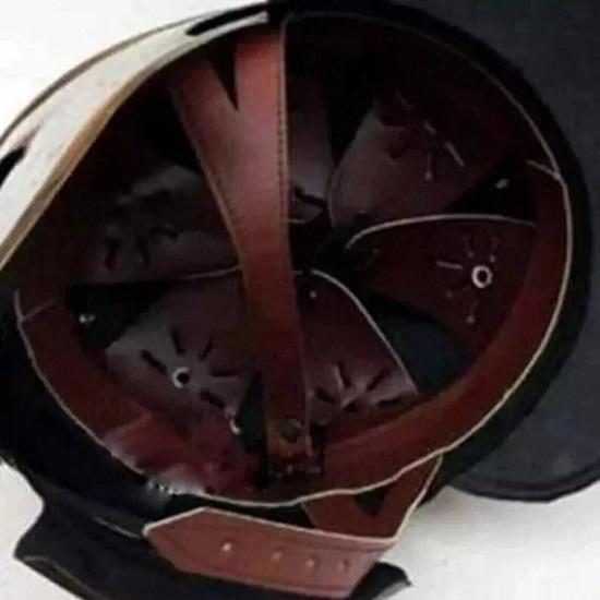 Steel Helmet with Liner Chin Halloween Costume