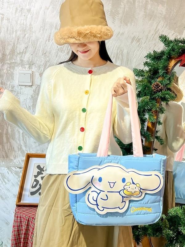 Cute Bunny Canvas Tote Bag With Magnetic Closure For Daily Use And Students