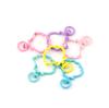 5Pcs/lot Metal Colorful Shell Shape Lobster Clasp Hooks Key Rings Connectors DIY Keychain Jewelry Making Findings Accessories
