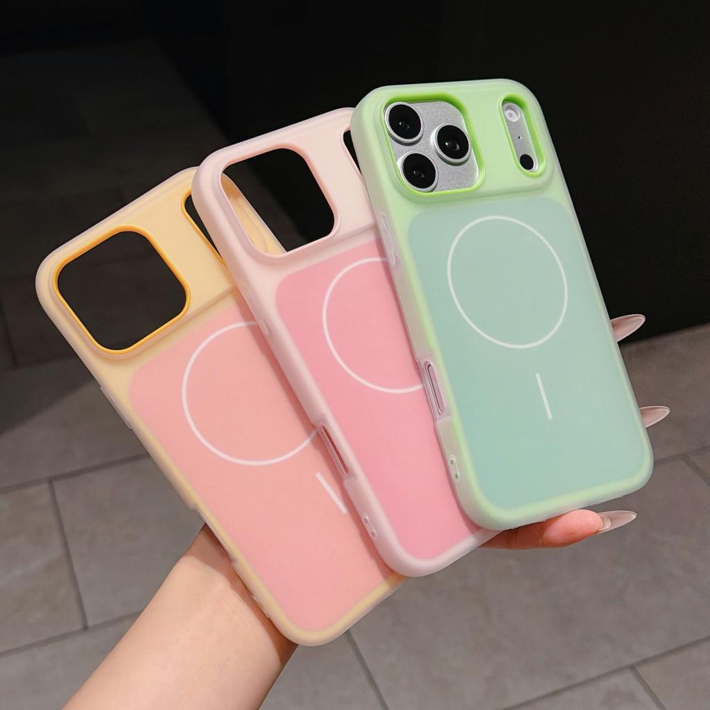 17 Applicable iPhone16Pro Jelly Magnetic Patch Apple 15 Mobile Phone Case 14 Anti-drop 13 Protective Case 12/11