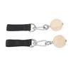 2PCS Pull Up Ball Stainless Steel and Pine Climbing Holds Pull Up Power Training Ball for Health and Fitness