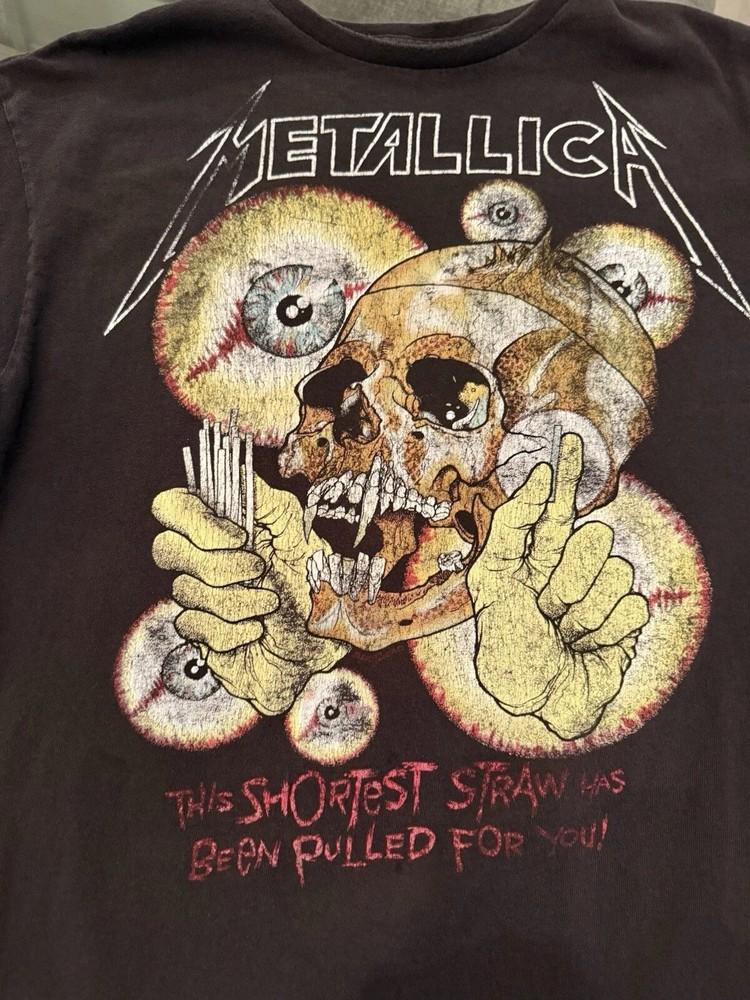 Metallica Shortest Straw Двусторонняя Графическая Футболка для Рок-Фанатов S-4XL Унисекс S
