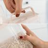 3L Rice Container with Measuring Cup Clear Airtight Lid Large Capacity Portable Handle Flour Bean Cereal Grain Food Storage Box