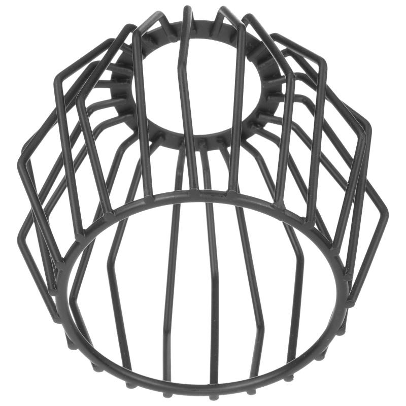 Small Lamp Shade Frame Wrought Iron Lampshade Light Bulb Black Pendant Hanging Ceiling Fan LED Bulbs