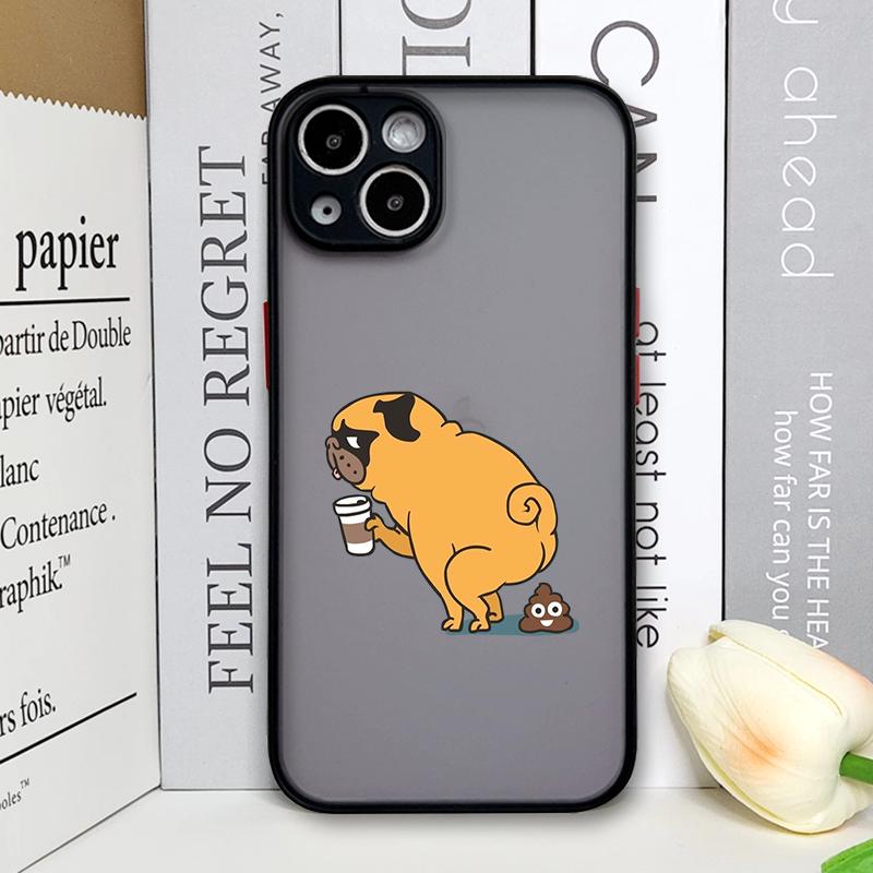 Funny Cartoon Coffee Dog Couple Phone Case for Xiaomi Redmi Note 14 Pro Plus 13 12 11 11T 10 Pro+ 9 S 8 PRO 5G Paired Hard Cover