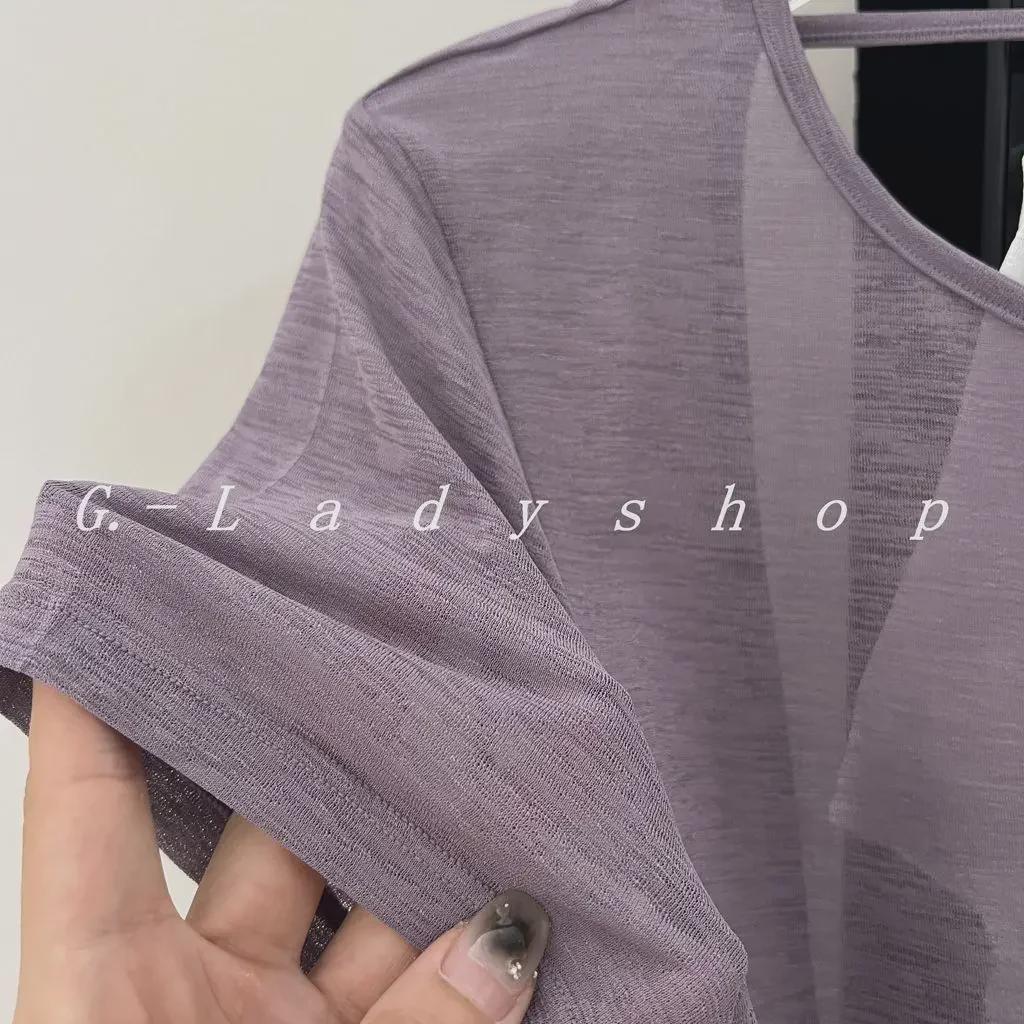 Bambus Mesh Pustende Yoga Bluse: Lettvektig, Hul Design, Stor Ryggløs Sportstopp