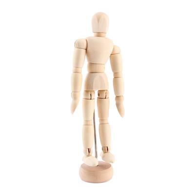 Kunstklasse Holzfigur Männliche Gliederpuppe Schaufensterpuppe Holz Bewegliches Modell Display Handwerk 5,5 Zoll