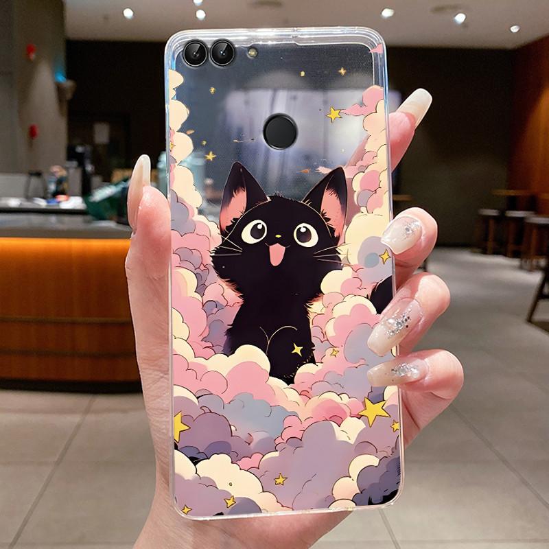 Casing For Huawei P Smart 2018 Phone Case FIG-LX1 FIG-LA1 Luxury Cute Cool Boys Girls Transparent Soft Silicone TPU Back Cover