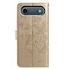 For iPhone Air Case Butterfly Imprinted Wallet Stand PU Leather Flip Phone Cover with Strap