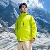 Men Women 2-in-1 Hiking Jacket With Down Liner Outdoor Camping Winter Coat