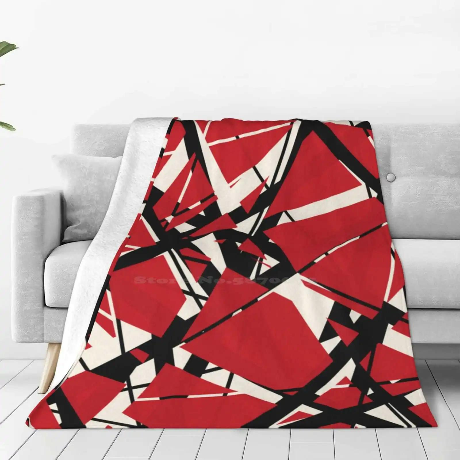 Evh : Authentic Stripes Design Best Selling Room Household Flannel Blanket Eddie Inspired Stripes Design 100x150cm