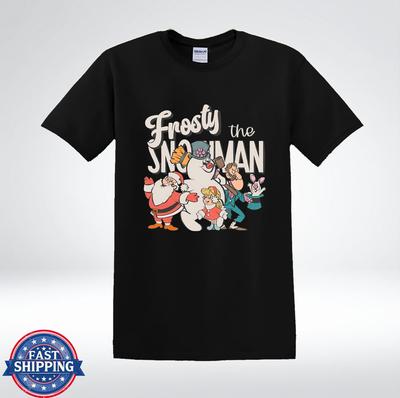 Vintage Retro Winter Cartoonfiguren Vakantie Grafisch T-shirt