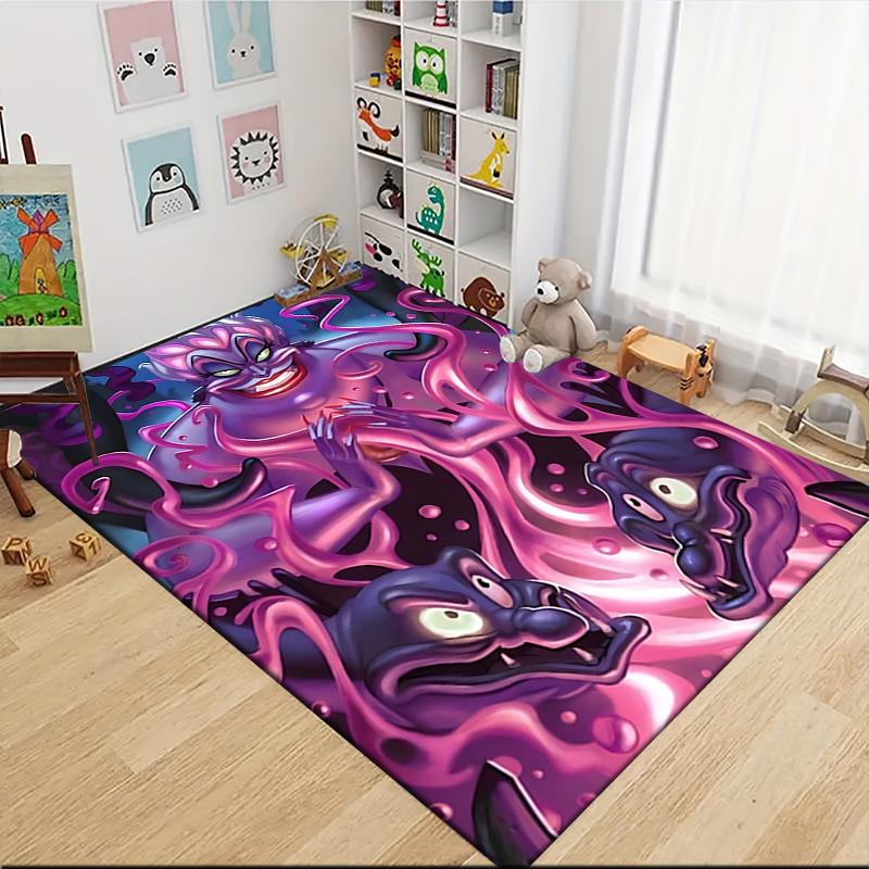 Purple Tentacle Creatures Carpet Rug Soft Washable Antislip Home Living Room Sofa Mats Personalized Christmas Rug