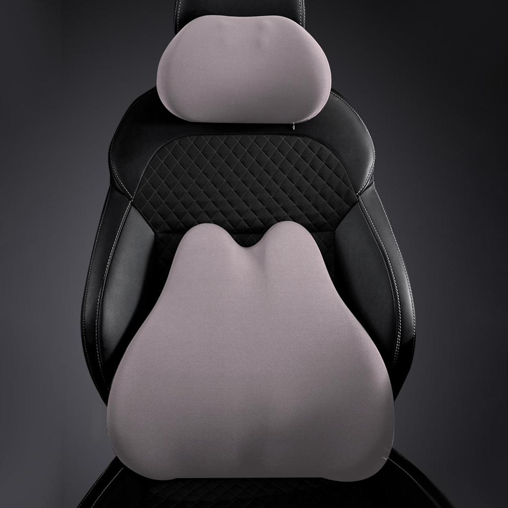 Car Headrest And Lumbar Pillow Vehicle Seat Accessories Vehicle Neck Support Pillow For Trucks Sedans SUVs RVs Drivers Urban