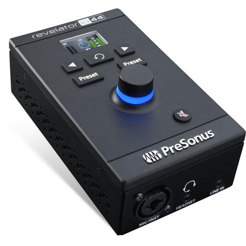 PreSonus Revelator Io44 USB-C Audio Interface for Music Production and Streaming. Features a Built-in Mixer, Easy-to-use Effects Presets, and Studio O