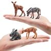 12Pcs Simulation Wildlife Animals Model Toy Mini Figures Dolls Action Figurines Toys for Children Set Gift Cake Decoration