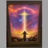 Inspiring Jesus Painting Lamp Night Light Gift for Birthday Christian
