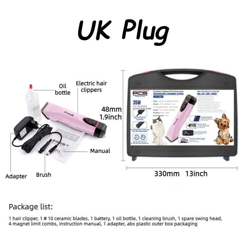 Haircut Machine for Dogs Rechargeable Dog Grooming Puppy Trimmer Match Andis, Oster, WahI Blade Heads Dog Accessories