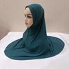 H124 Erwachsene hochwertige große Größe muslimischer Hijab-Schal mit Kinnteil islamische Kopftuch-Hüte Armia zum Überziehen Kopftuch Turbanmützen