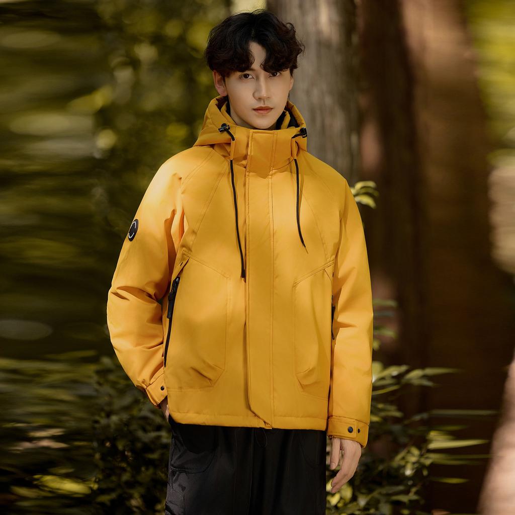 Tooling Short Down Jacket Winter Outdoor Three-proof Pie Overcome Men's and Women's Thickened Warm Jacket