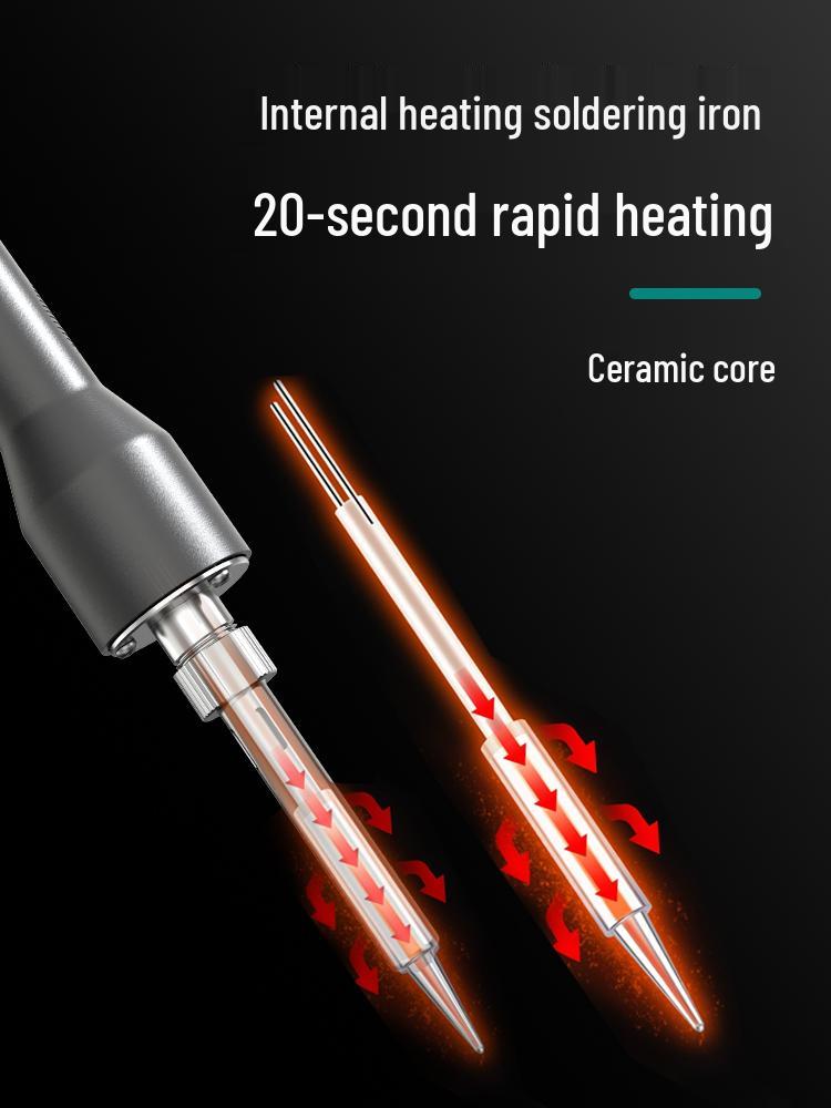 Anlixin Adjustable Temp Digital Soldering Iron High Power Electric Pen for Household Repair