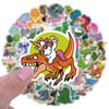 Cute Dinosaur Graffiti Stickers - Waterproof Decals for Phone Cases, Water Bottles, and Notebooks, 50-100 Sheets
