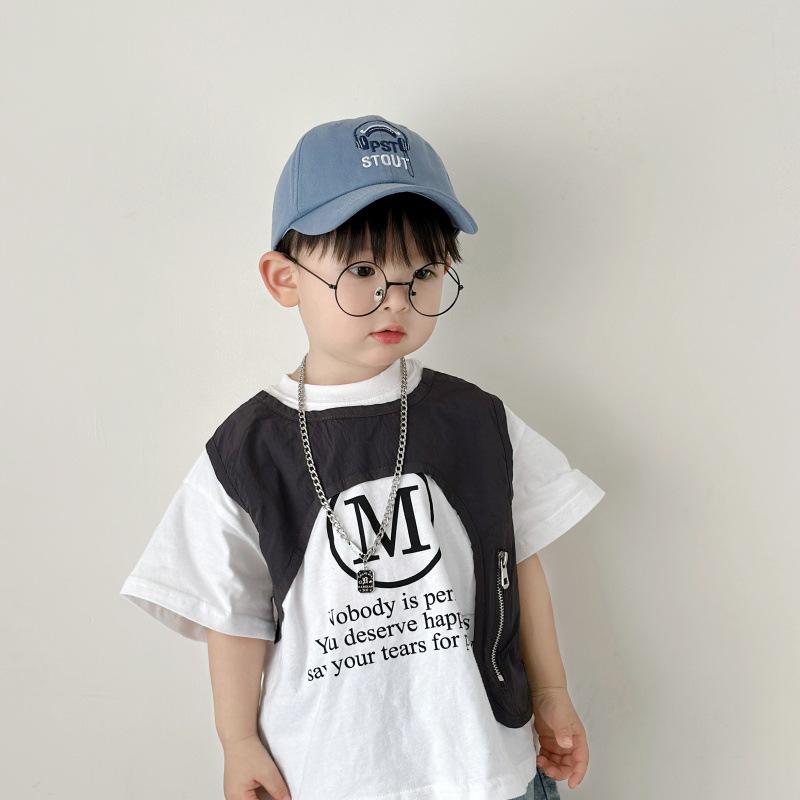 Children's Hat Spring and Autumn Thin Sun Protection Hat Boy Baby Baseball Hat Sun Hat Little Boy Baseball Hat