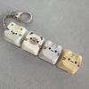 Finger-Tip Pressing Button Cat Fidget Clicker Keychain 4-Key Keycap Keychain  Bag Charm