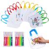 Double Sided Graffiti Bag Non-woven Fabric Children Handmade DIY Painting Colored Toys Color Cognition Puzzle Birthday Gift TMZ