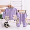 Kids Casual Long-Sleeve Set, Comfortable Daily Wear Outfits